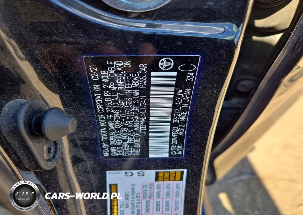 2021 Toyota Corolla Le VIN:JTDEPMAE4MJ172471 - 12
