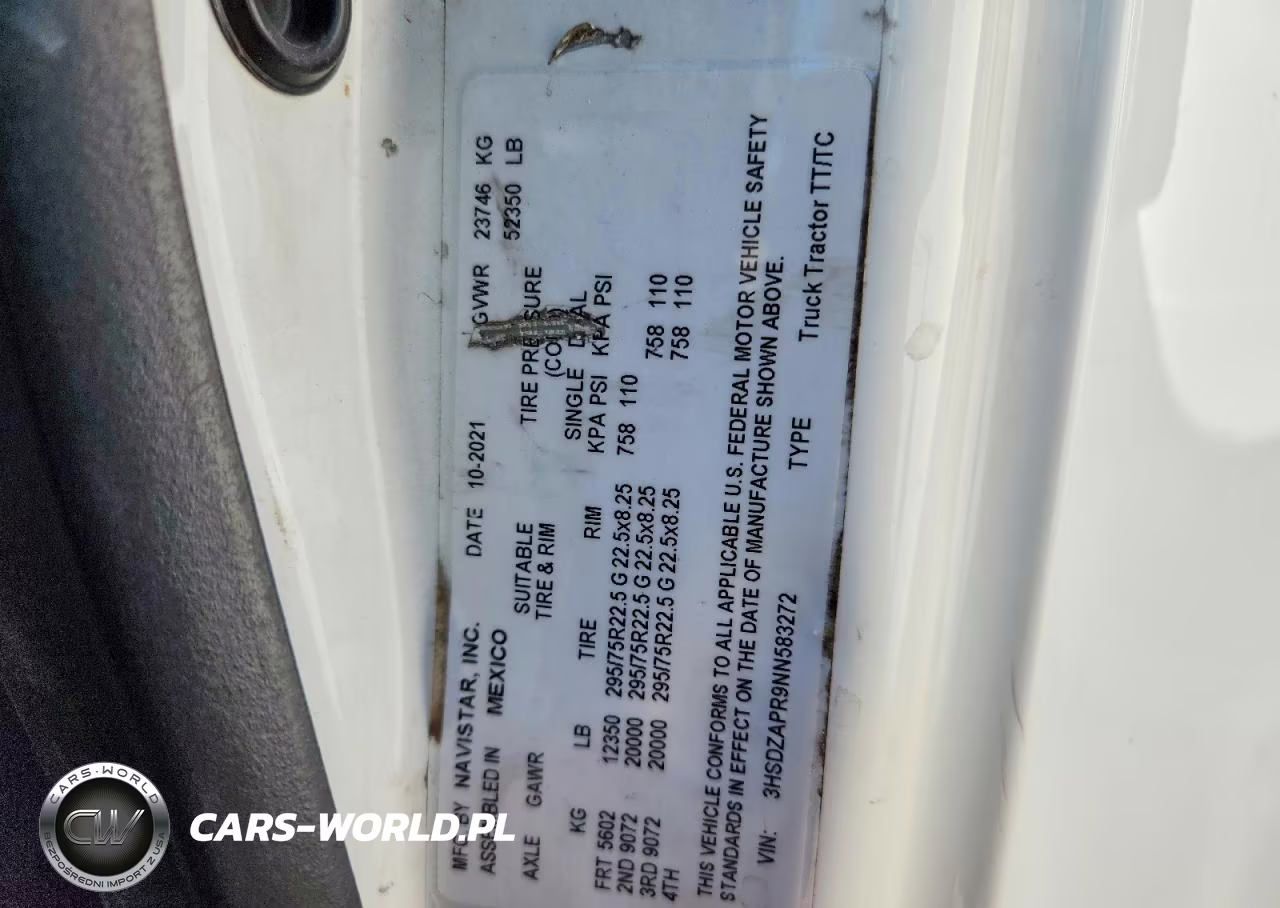 2022 International Lt625 - Semi Truck VIN:3HSDZAPR9NN583272 - 12