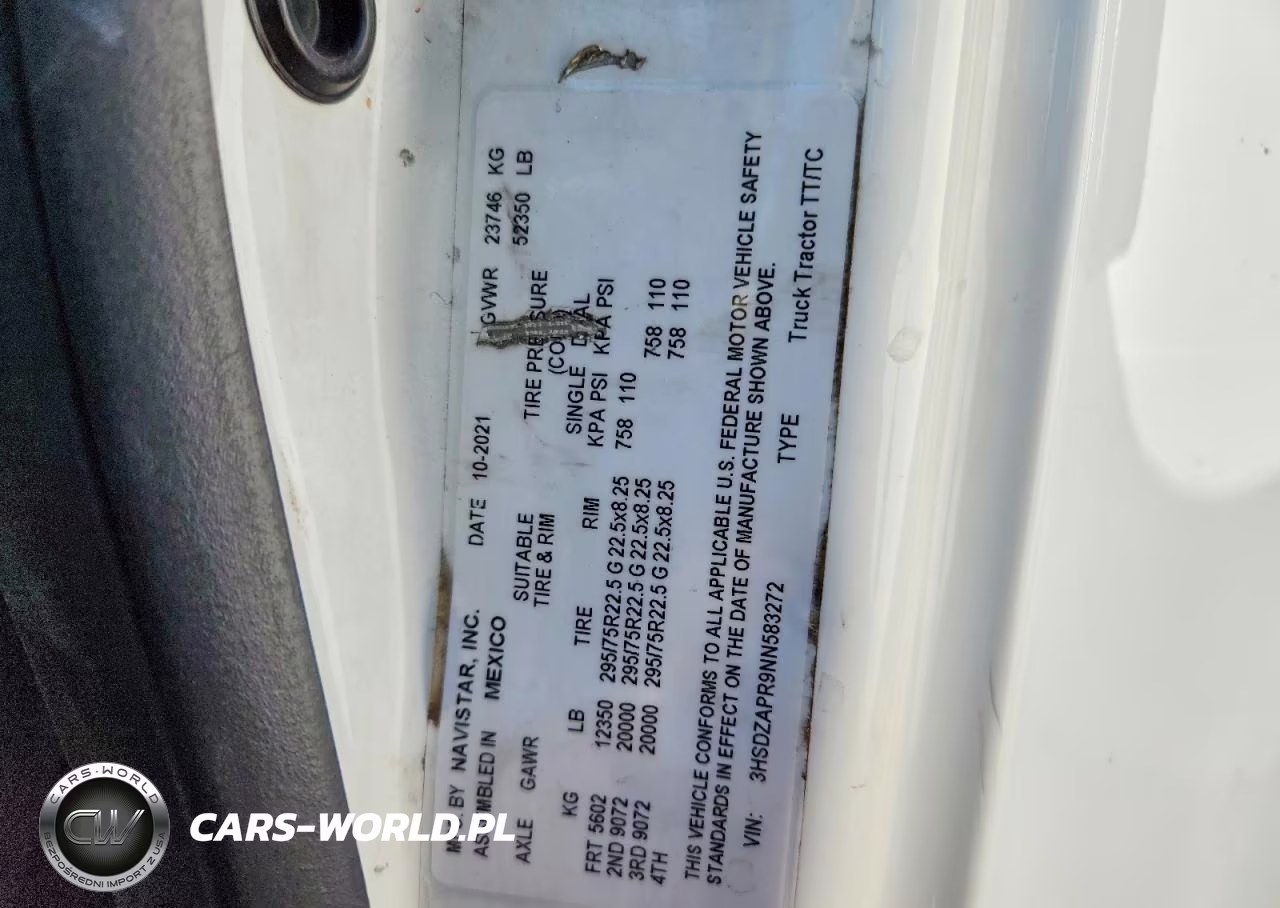 2022 International Lt625 - Semi Truck VIN:3HSDZAPR9NN583272 - 13