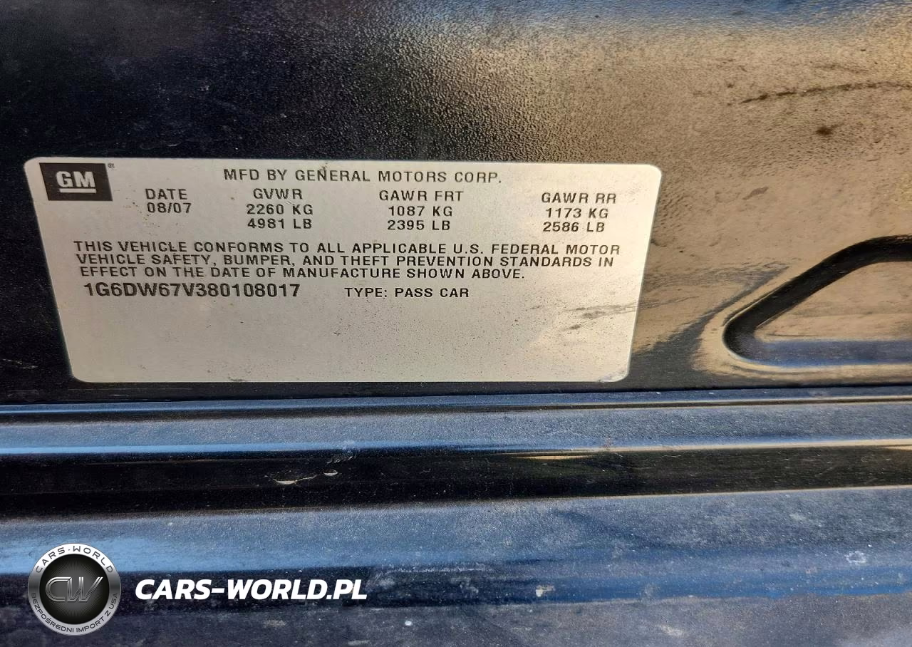 2008 Cadillac Sts VIN:1G6DW67V380108017 - 13