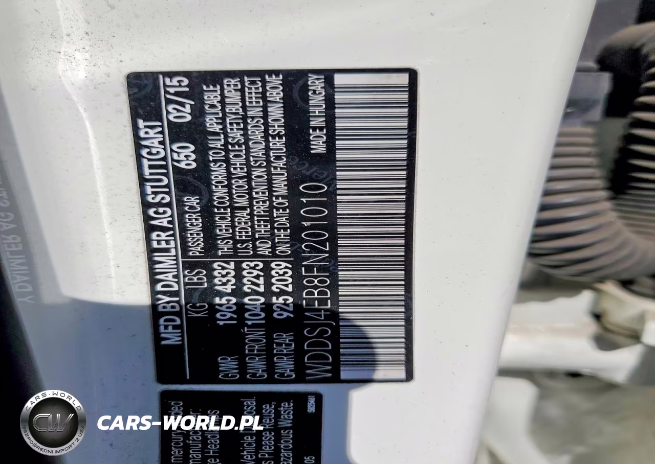 2015 Mercedes-Benz Cla 250 VIN:WDDSJ4EB8FN201010 - 12