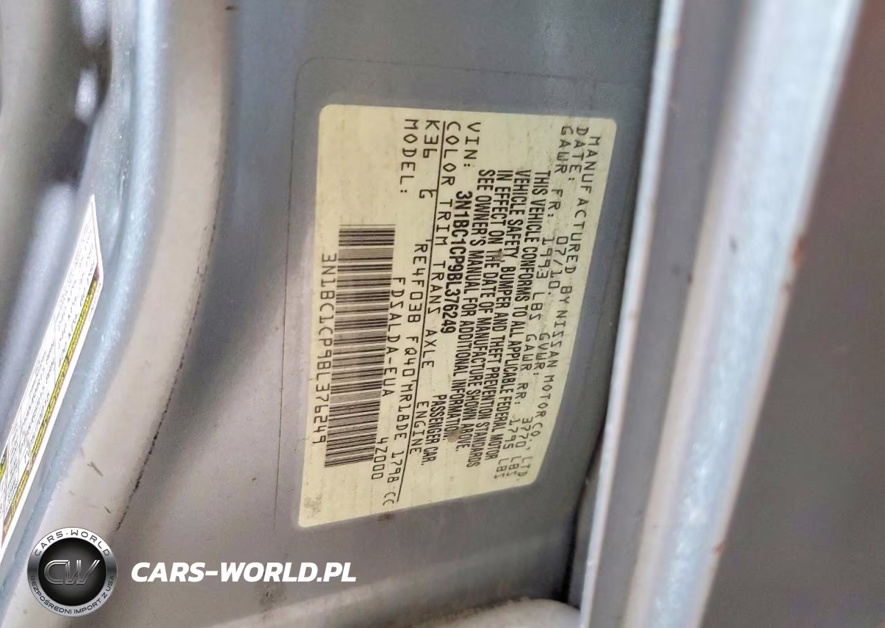 2011 Nissan Versa 1.8 S VIN:3N1BC1CP9BL376249 - 12
