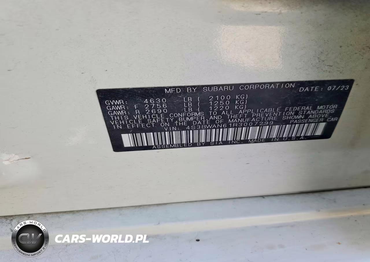 2024 Subaru Legacy Limited VIN:4S3BWAN61R3007299 - 12