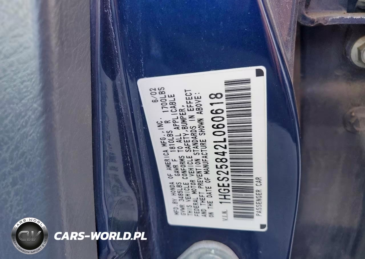 2002 Honda Civic Ex VIN:1HGES25842L060618 - 12