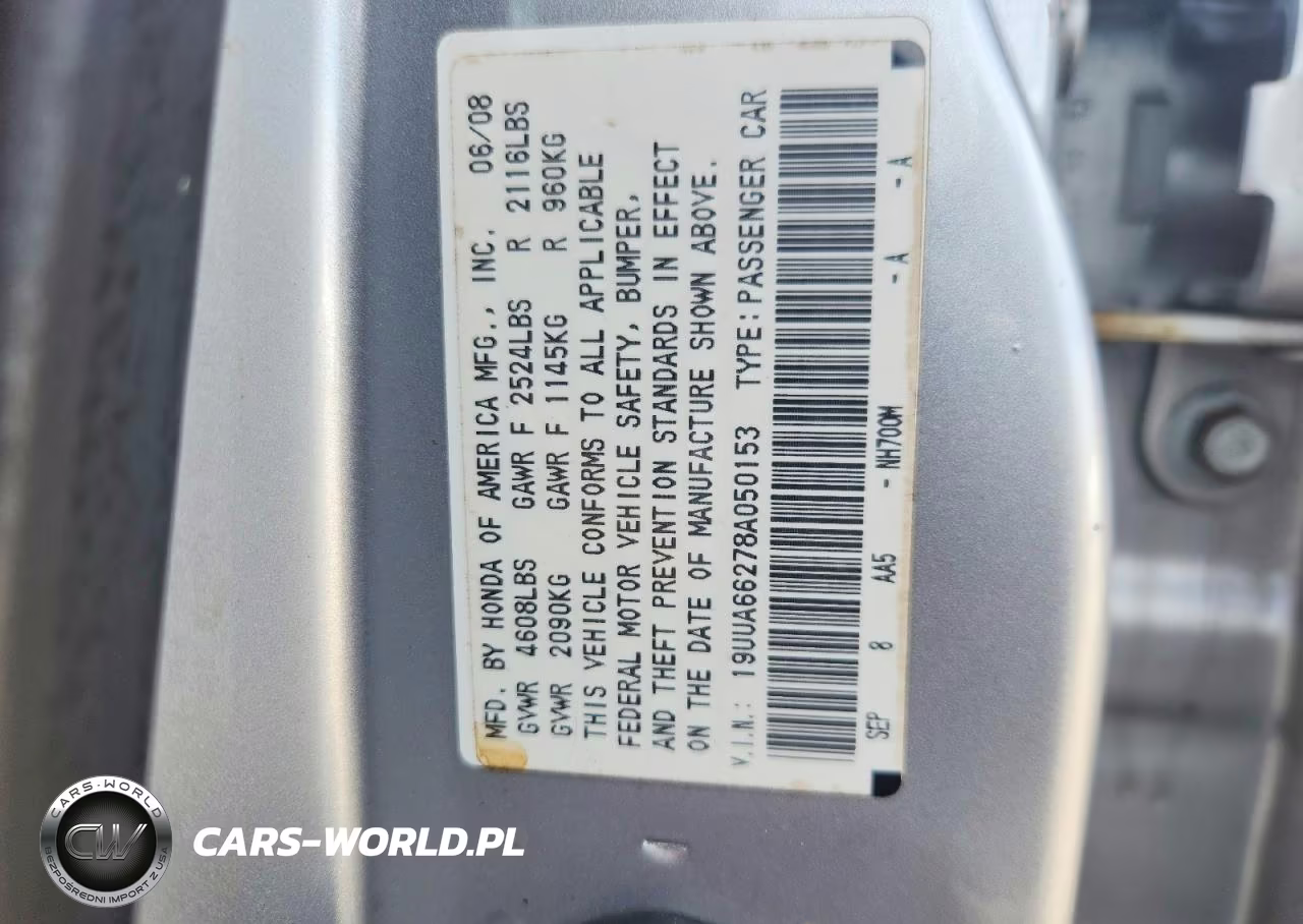 2008 Acura Tl VIN:19UUA66278A050153 - 12