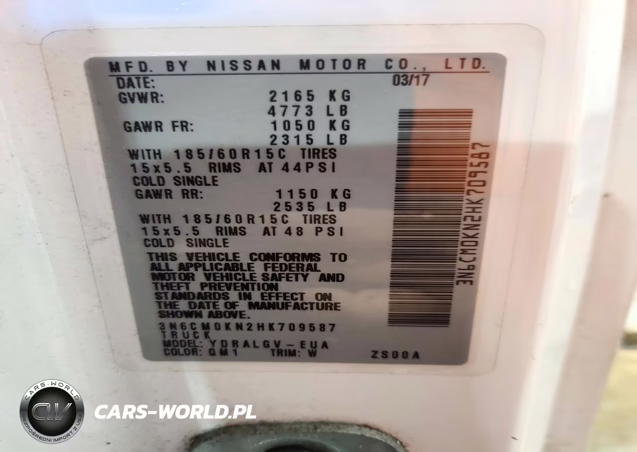 2017 Nissan Nv200 Delivery Van VIN:3N6CM0KN2HK709587 - 14