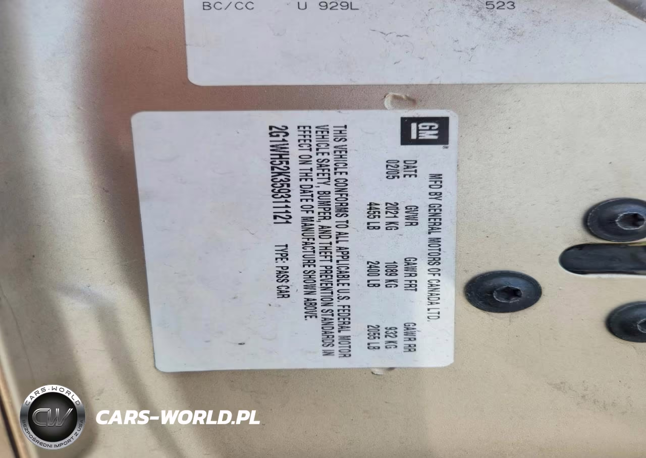 2005 Chevrolet Impala Ls VIN:2G1WH52K359311121 - 12