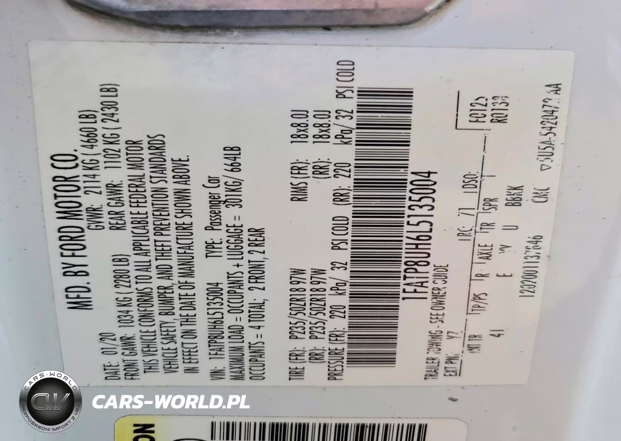2020 Ford Mustang VIN:1FATP8UH6L5135004 - 12