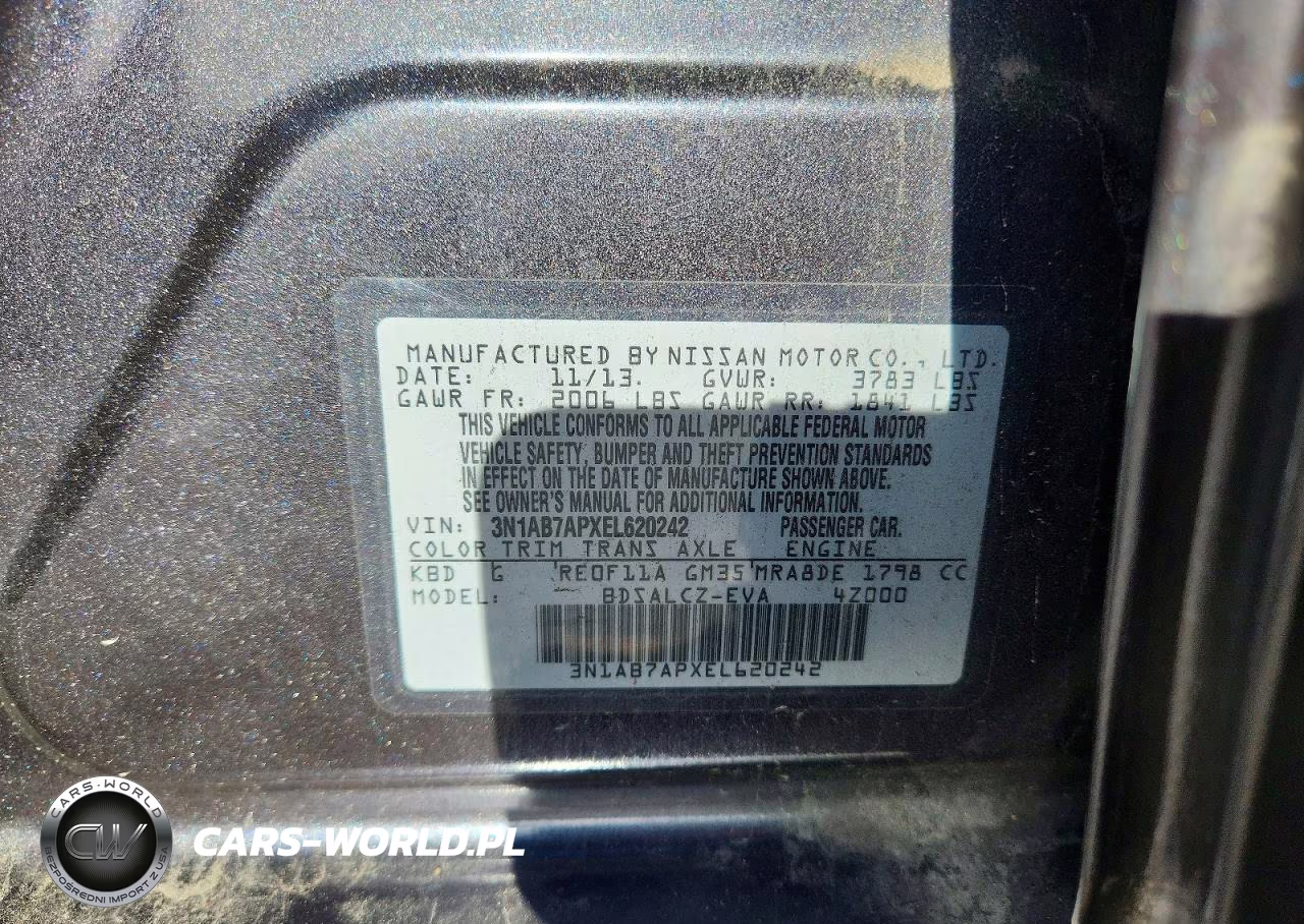 2014 Nissan Sentra S VIN:3N1AB7APXEL620242 - 12