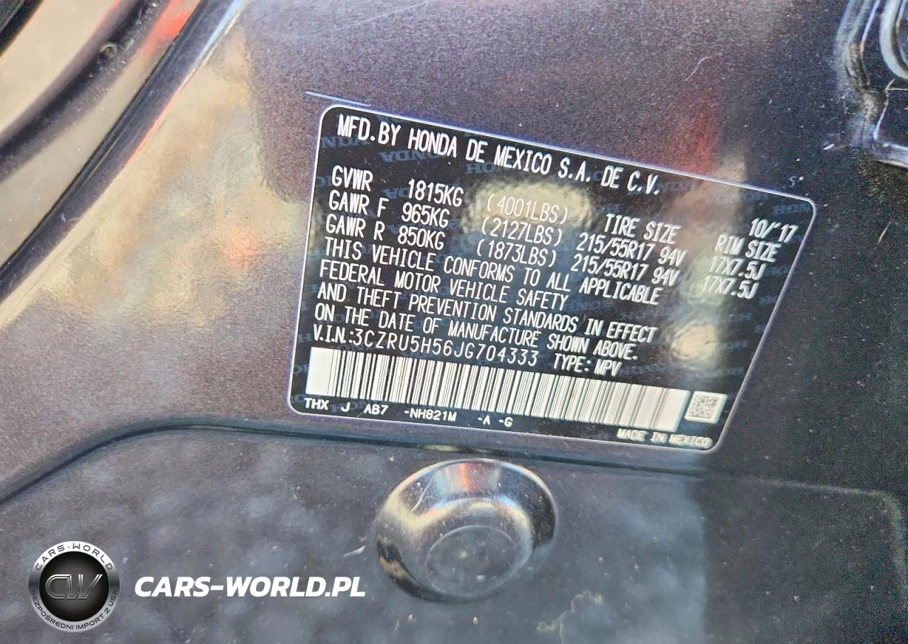 2018 Honda Hr-V Ex VIN:3CZRU5H56JG704333 - 14