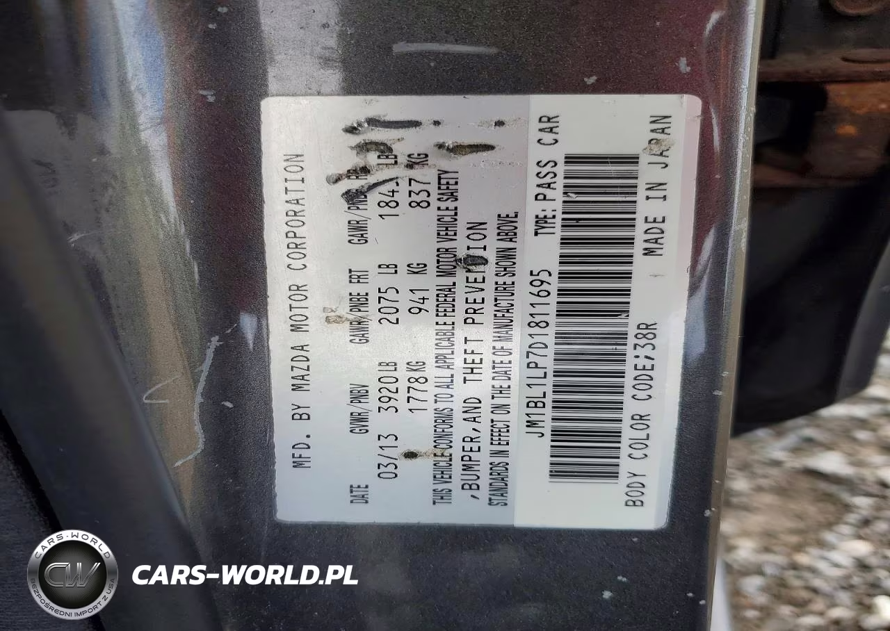 2013 Mazda 3 I VIN:JM1BL1LP7D1811695 - 12
