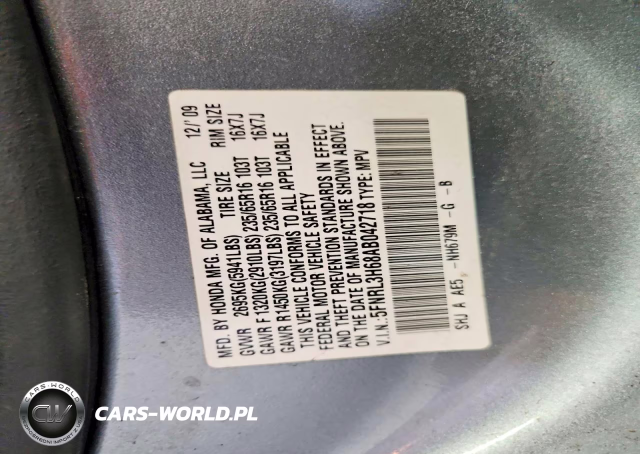 2010 Honda Odyssey Exl VIN:5FNRL3H68AB042718 - 13
