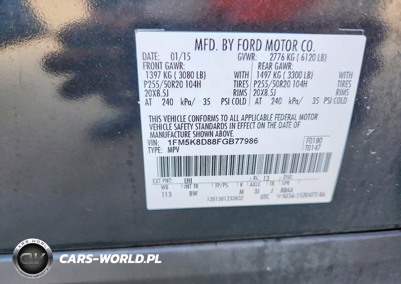 2015 Ford Explorer Xlt VIN:1FM5K8D88FGB77986 - 13