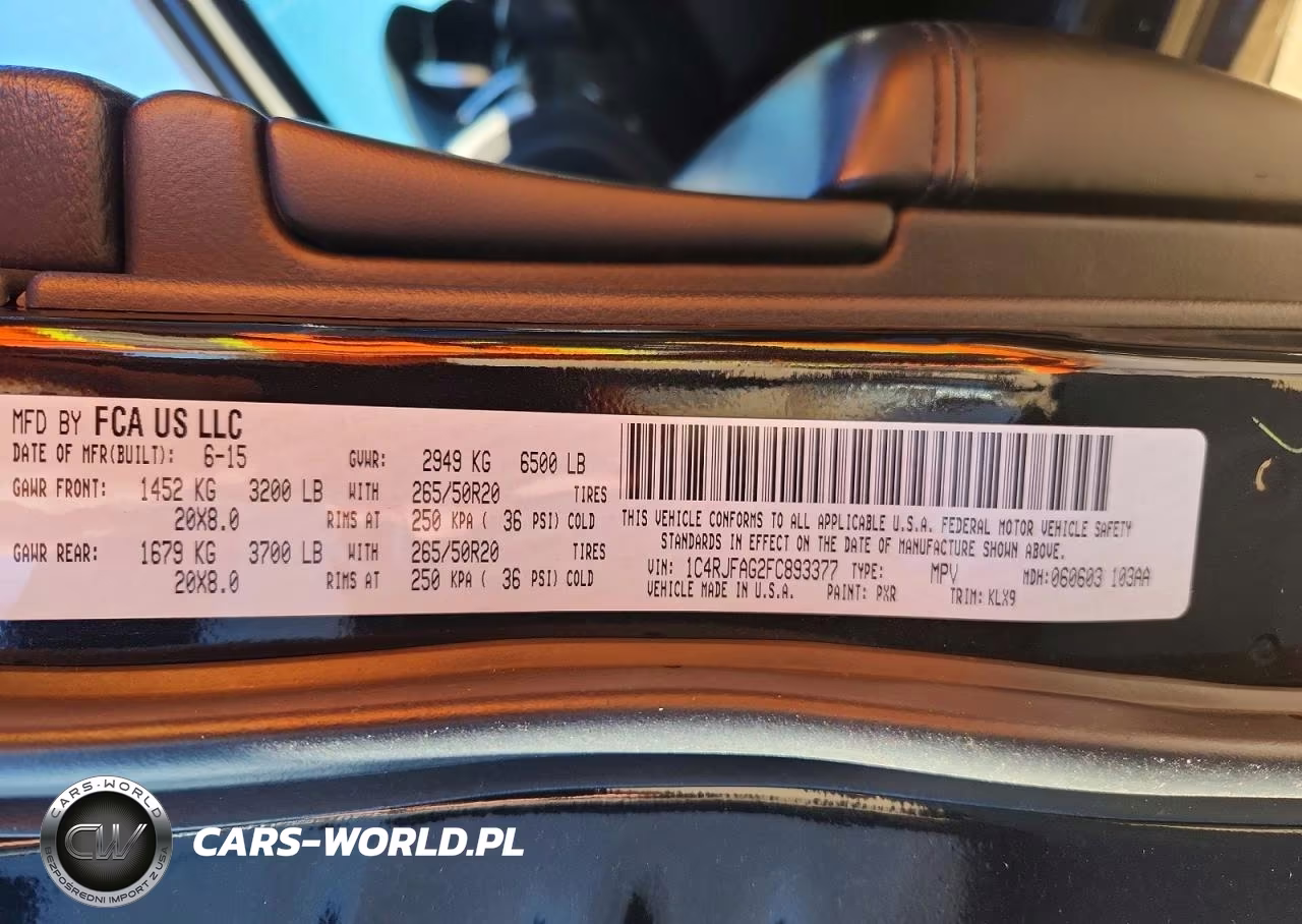 2015 Jeep Grand Cherokee Laredo VIN:1C4RJFAG2FC893377 - 12