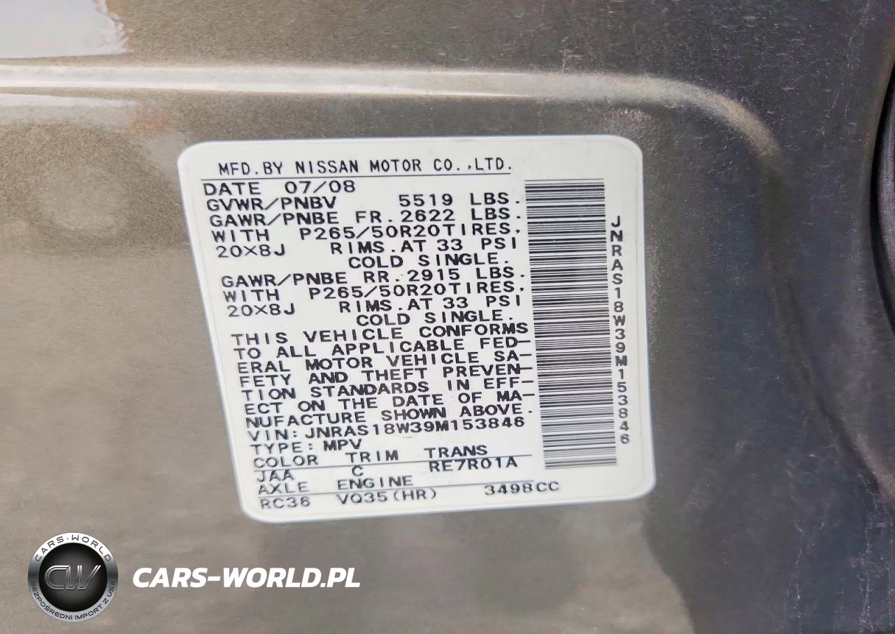 2009 Infiniti Fx35 Base VIN:JNRAS18W39M153846 - 14