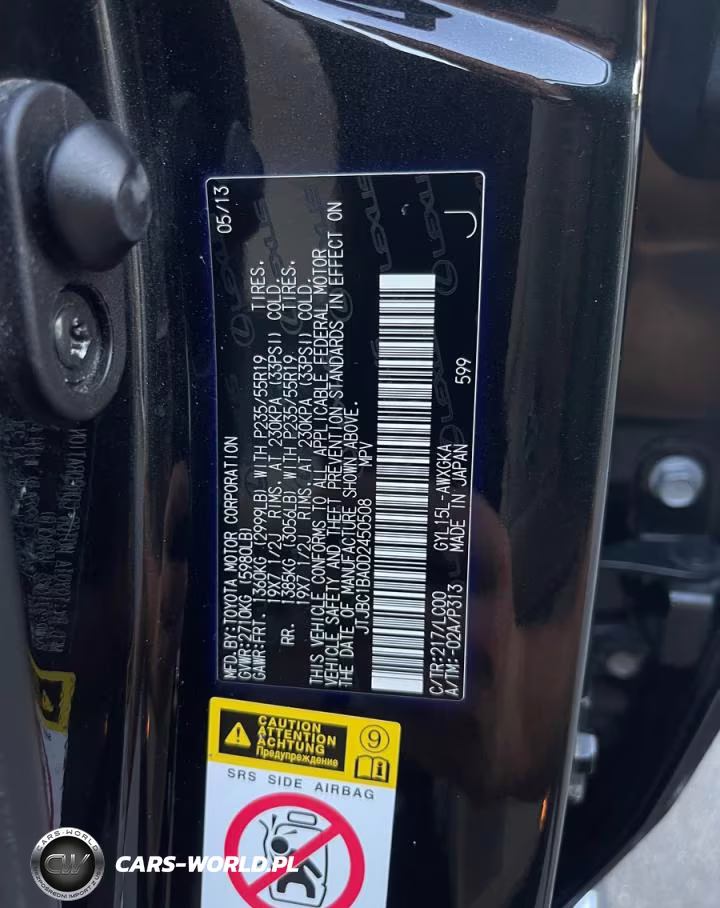 2013 Lexus Rx 450H VIN:JTJBC1BA0D2450508 - 10