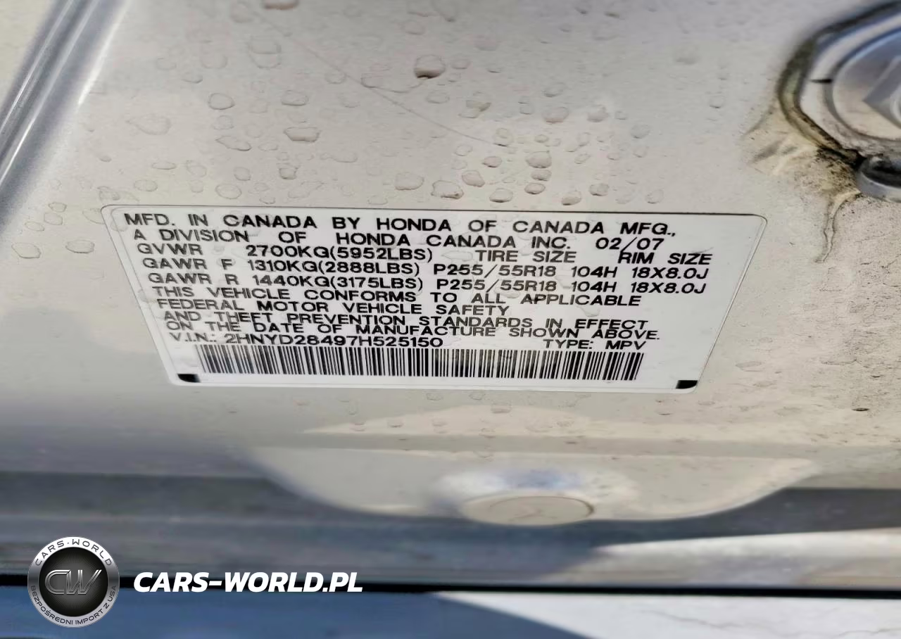 2007 Acura Mdx Technology VIN:2HNYD28497H525150 - 12