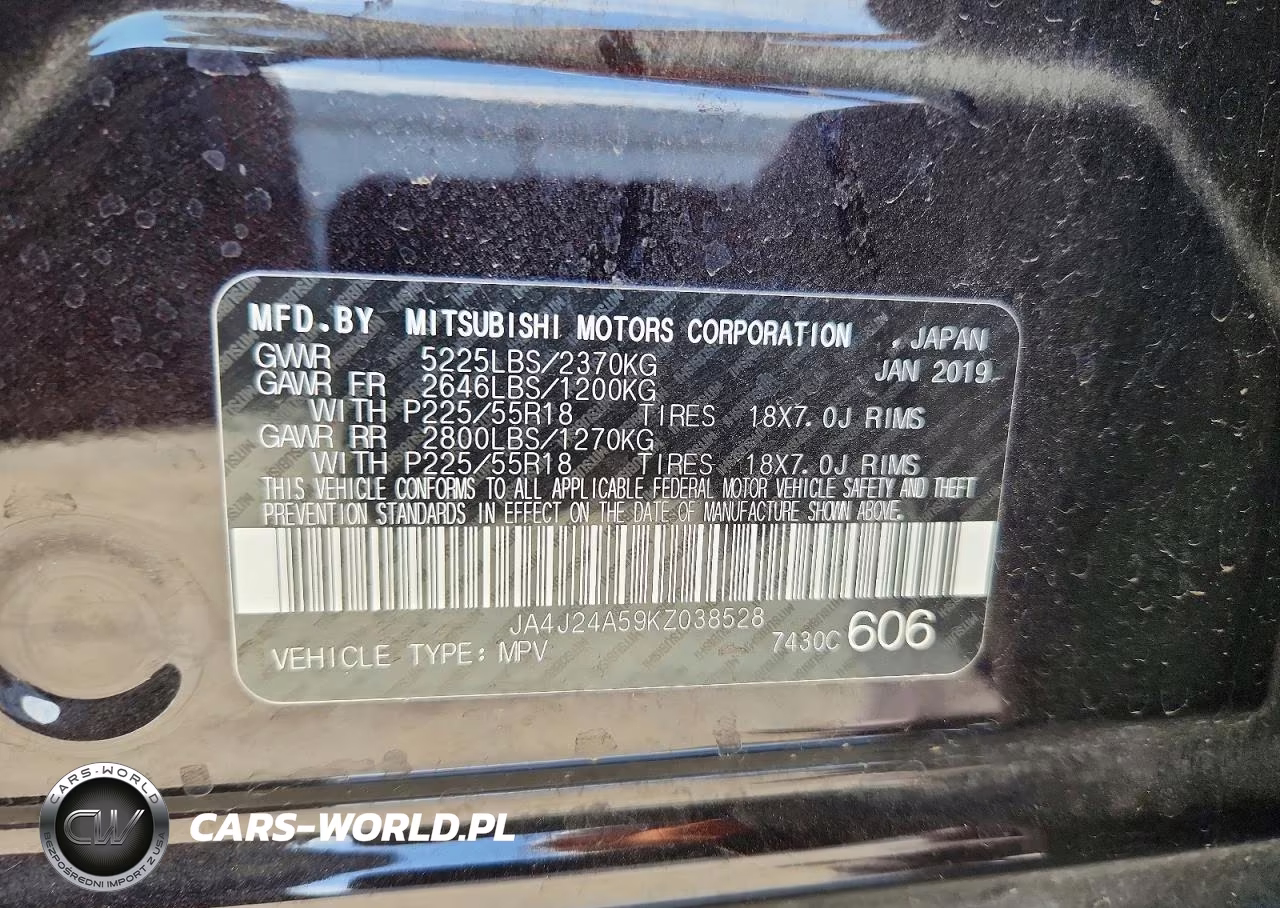 2019 Mitsubishi Outlander Sel VIN:JA4J24A59KZ038528 - 14