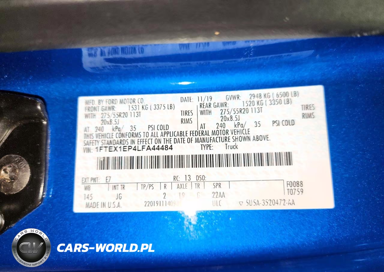 2020 Ford F150 Super Cab VIN:1FTEX1EP4LFA44484 - 12