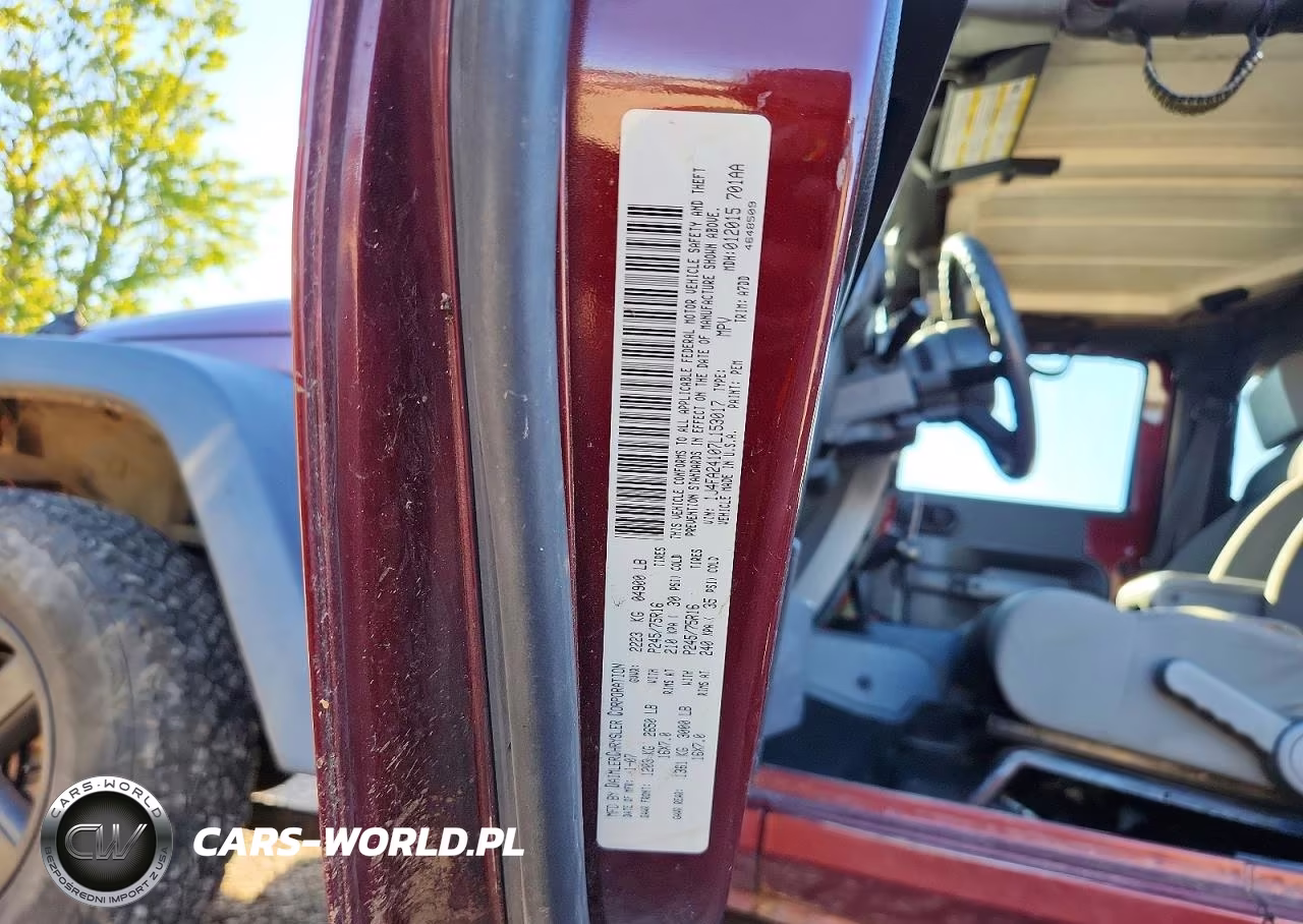 2007 Jeep Wrangler X VIN:1J4FA24107L153017 - 12