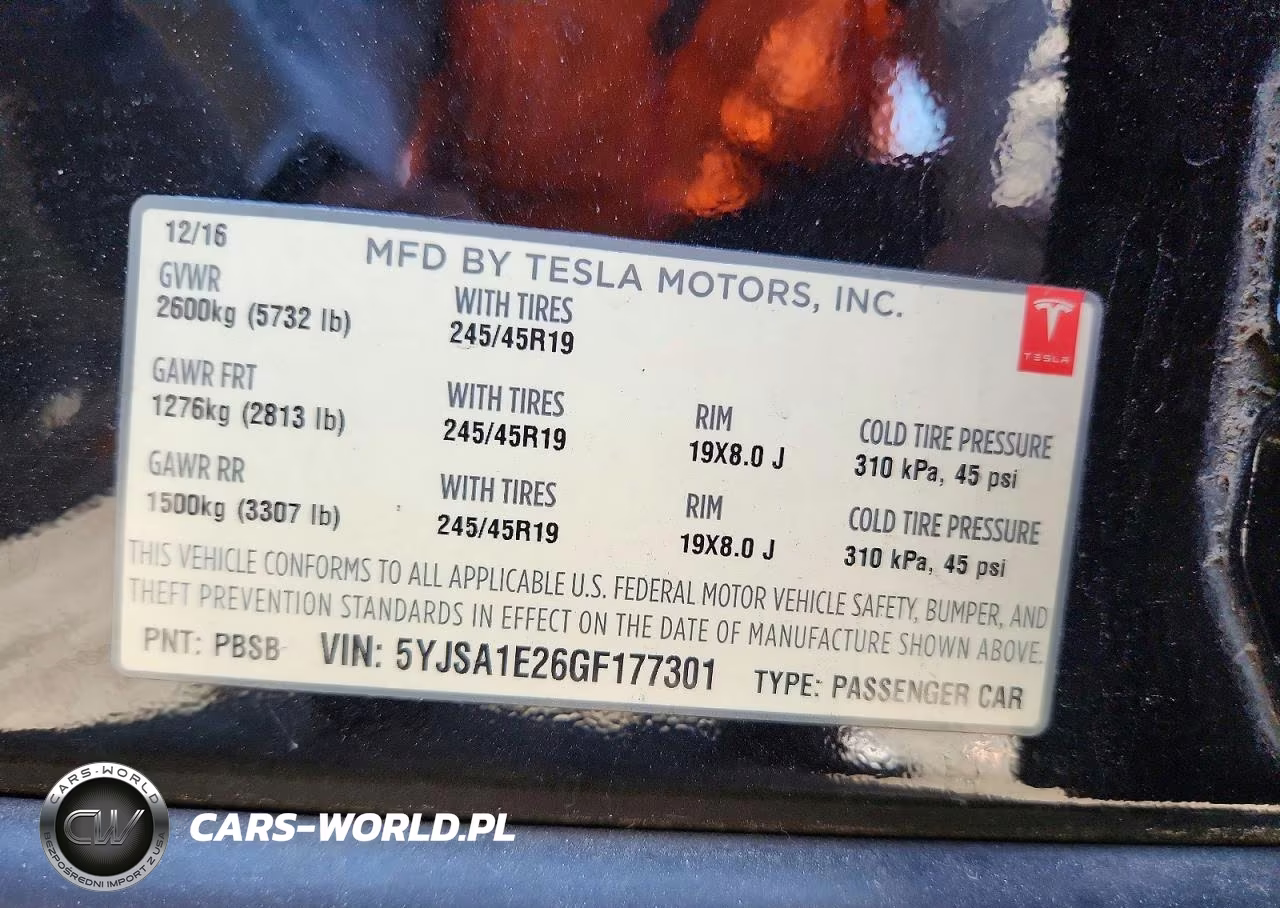 2016 Tesla Model S VIN:5YJSA1E26GF177301 - 12