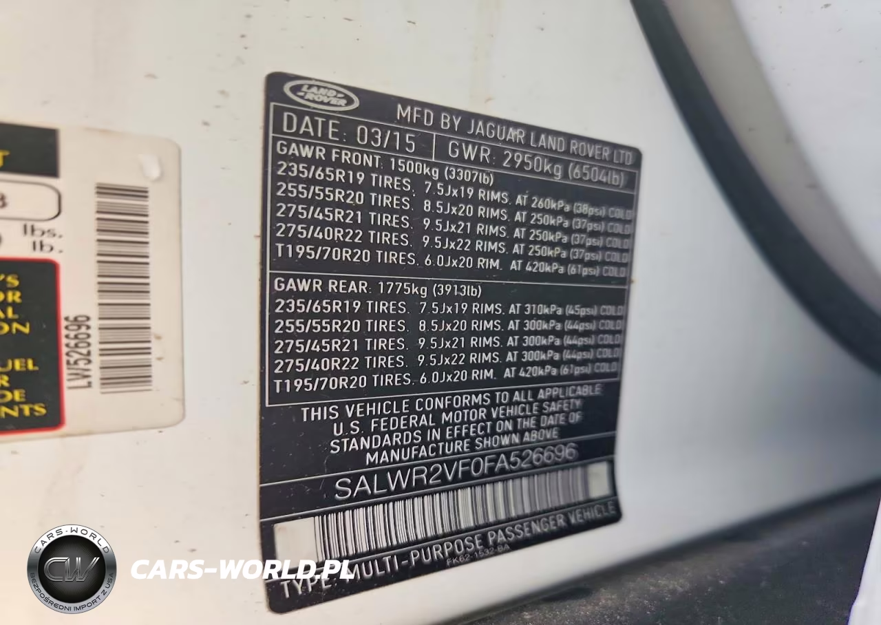 2015 Land Rover Range Rover Sport Hse VIN:SALWR2VF0FA526696 - 13
