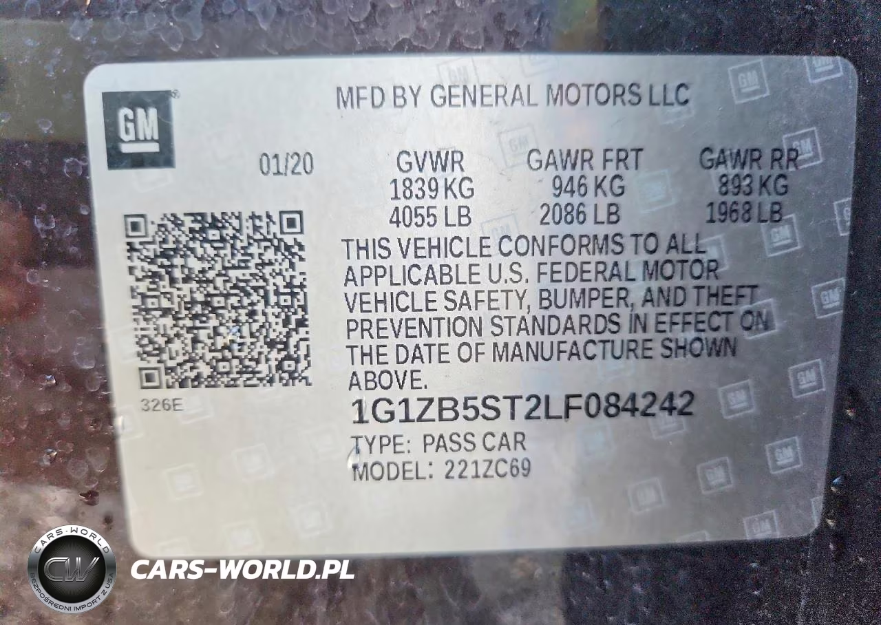 2020 Chevrolet Malibu Ls VIN:1G1ZB5ST2LF084242 - 12