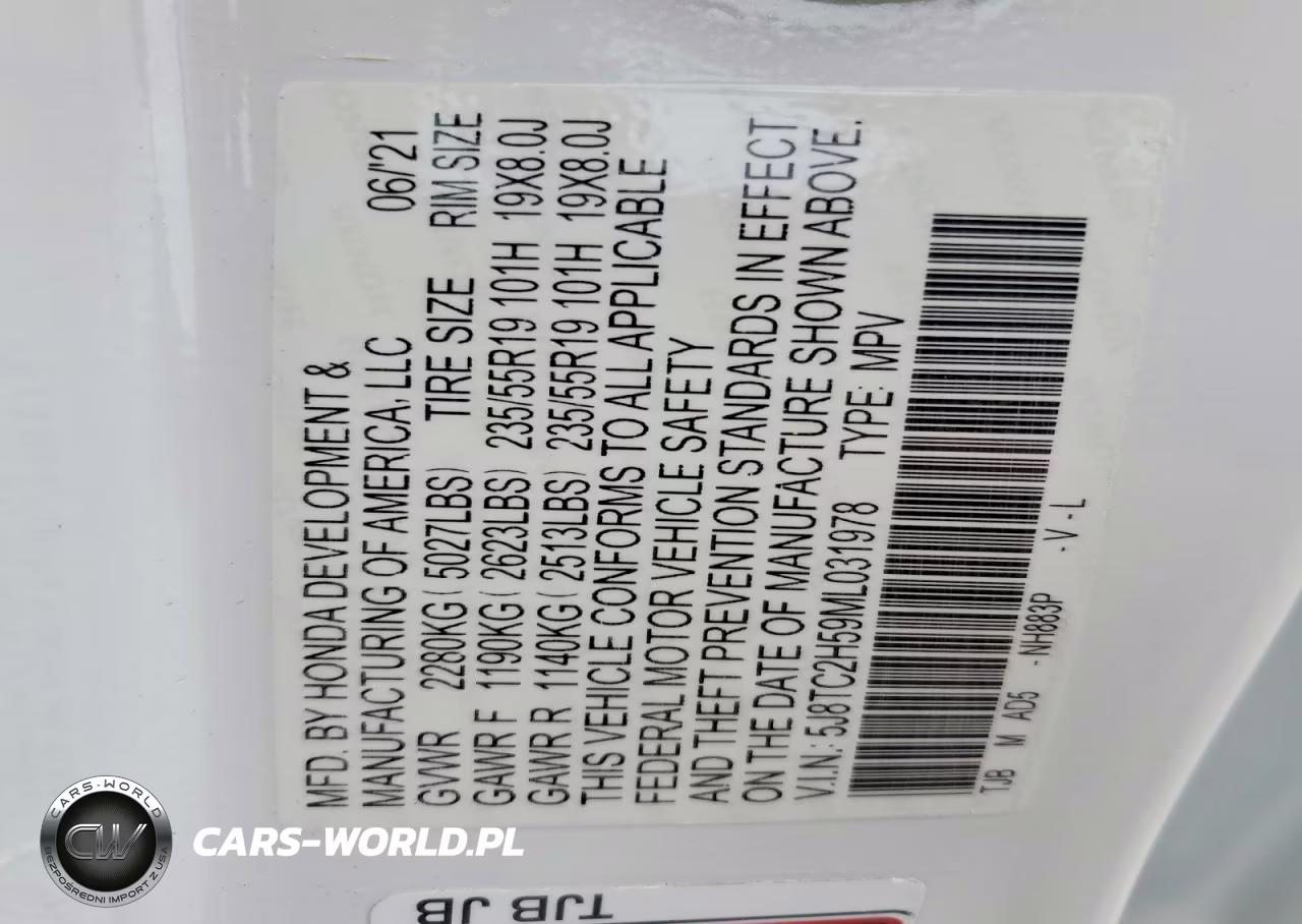 2021 Acura Rdx Technology VIN:5J8TC2H59ML031978 - 13