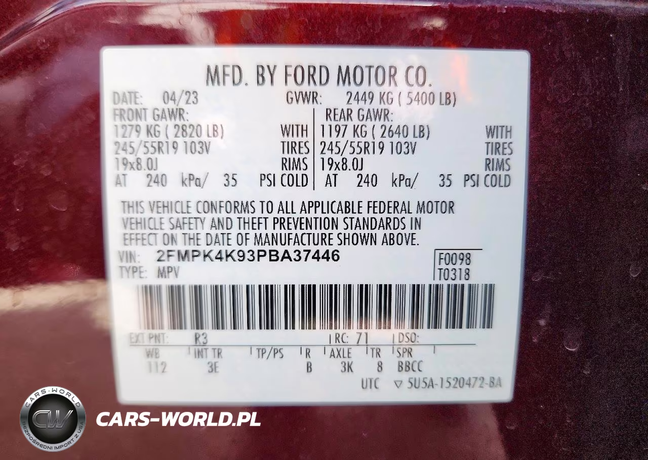 2023 Ford Edge Titanium VIN:2FMPK4K93PBA37446 - 14