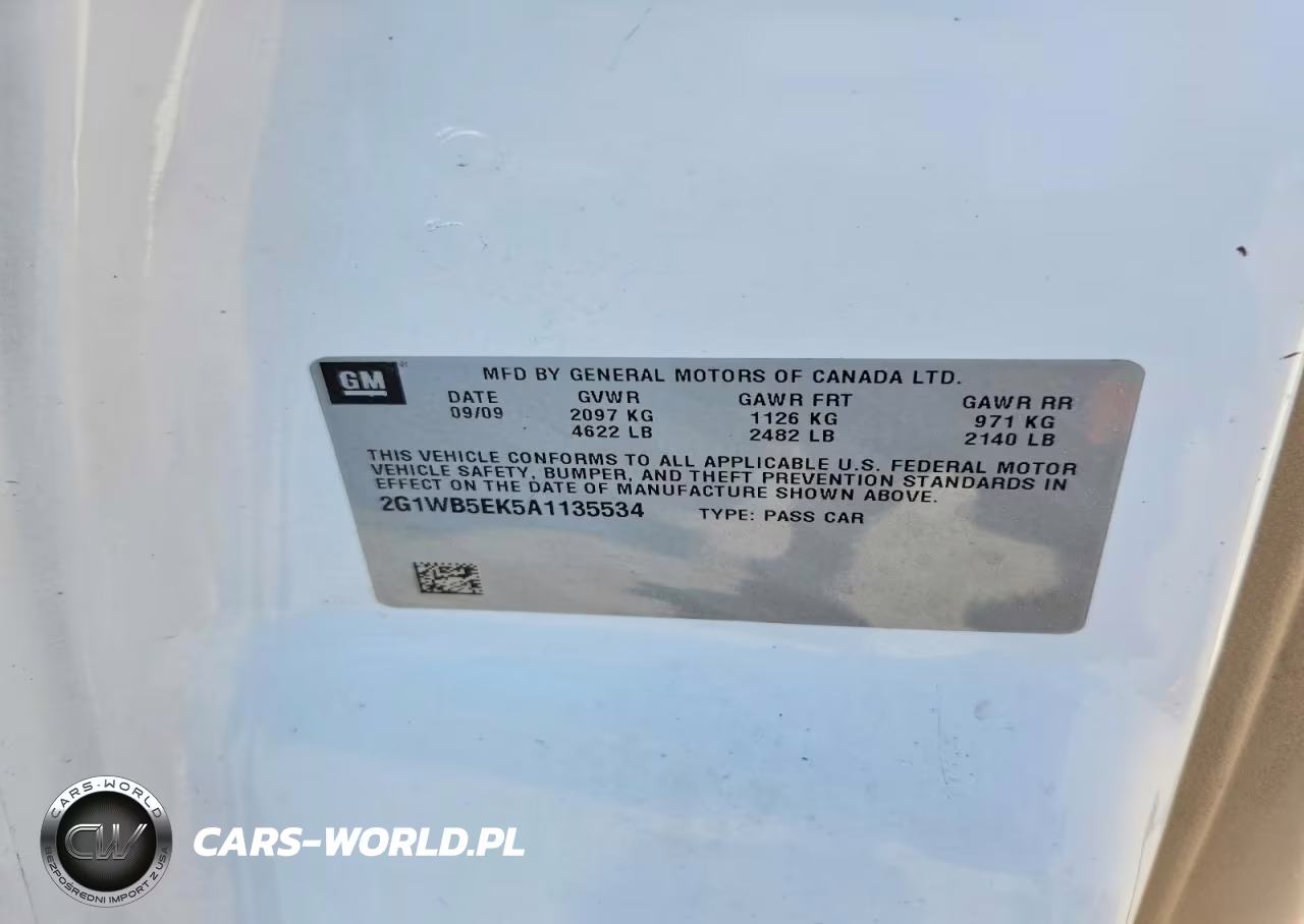 2010 Chevrolet Impala Lt VIN:2G1WB5EK5A1135534 - 12