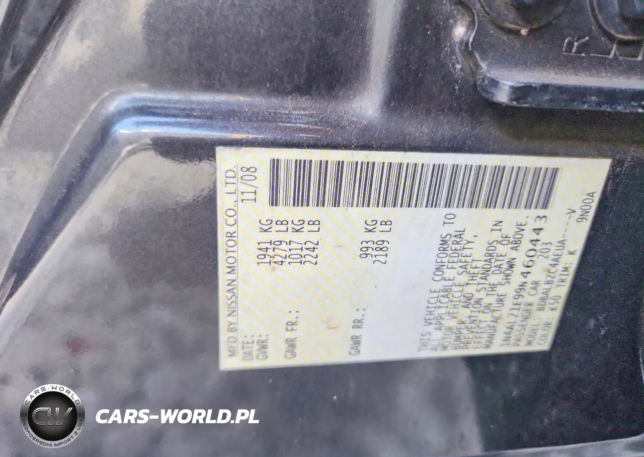 2009 Nissan Altima 2.5 VIN:1N4AL21E99N460443 - 13