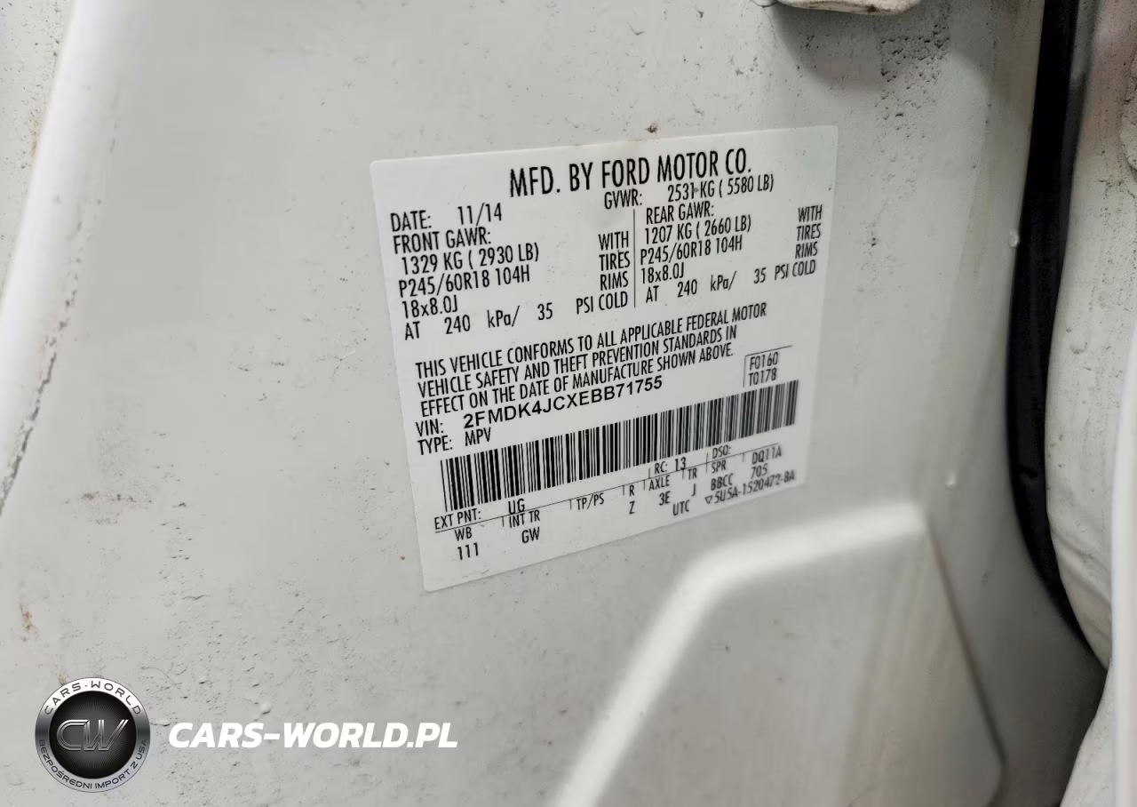 2014 Ford Edge Sel VIN:2FMDK4JCXEBB71755 - 13