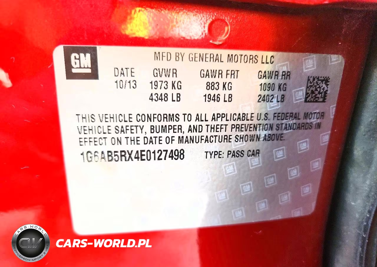 2014 Cadillac Ats Luxury VIN:1C6AB5RX4E0127498 - 12