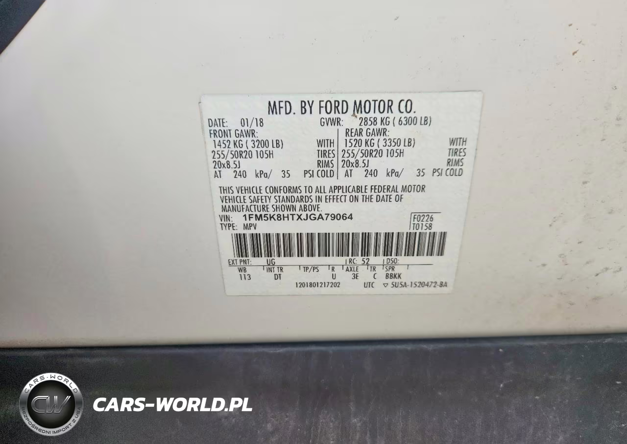 2018 Ford Explorer Platinum VIN:1FM5K8HTXJGA79064 - 13