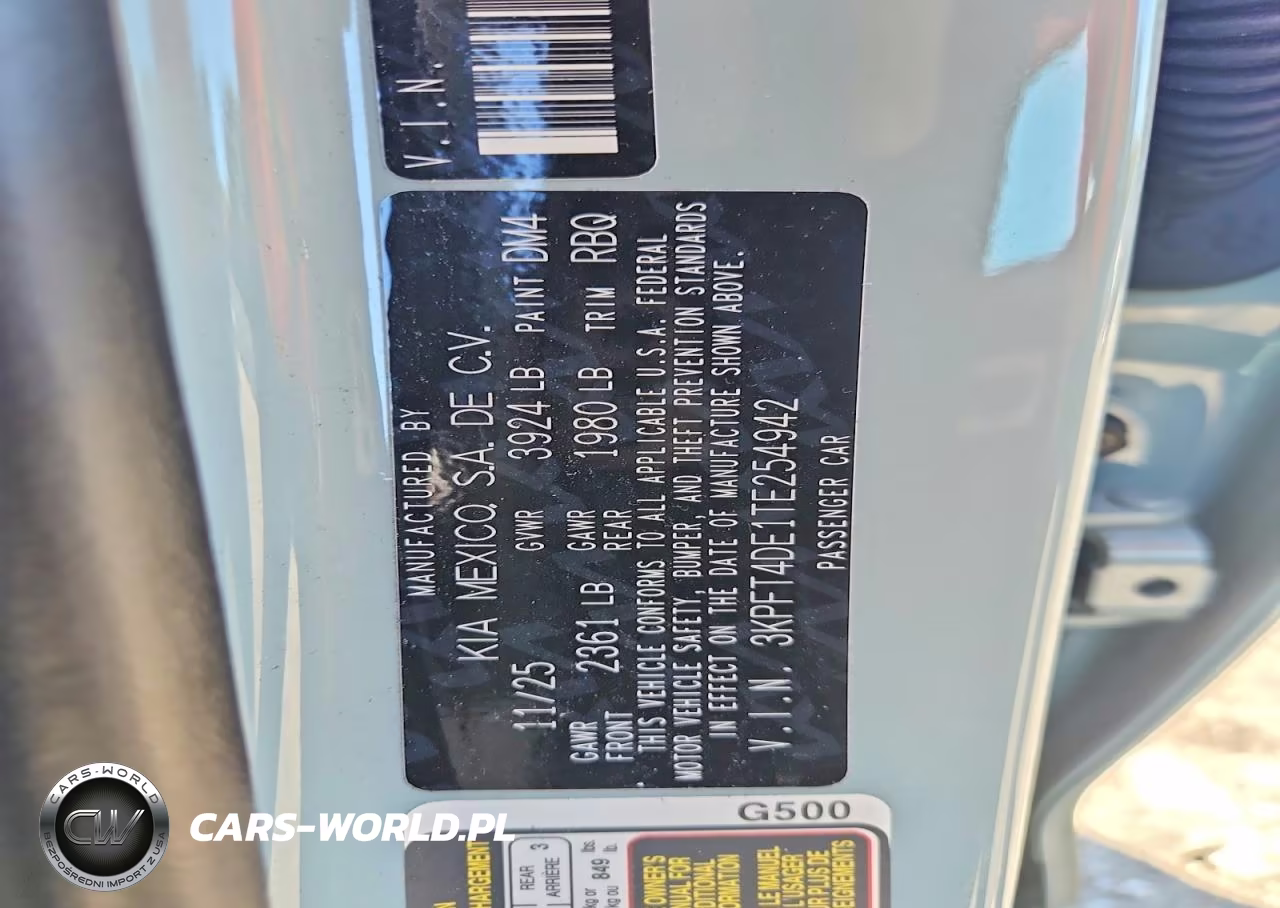 2026 Kia K4 Lxs VIN:3KPFT4DE1TE254942 - 12