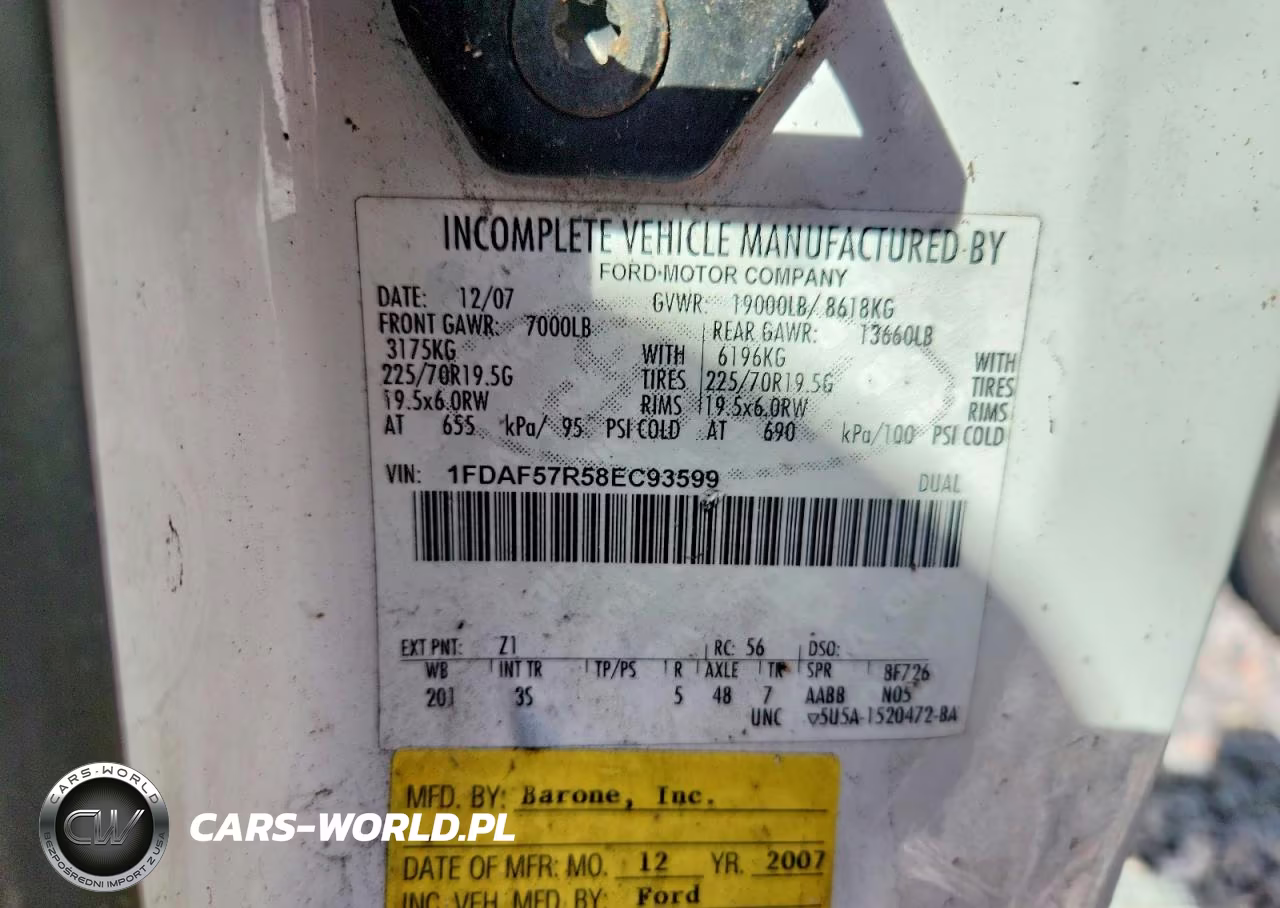 2008 Ford F550 Super Duty Vacuum Excavator VIN:1FDAF57R58EC93599 - 12