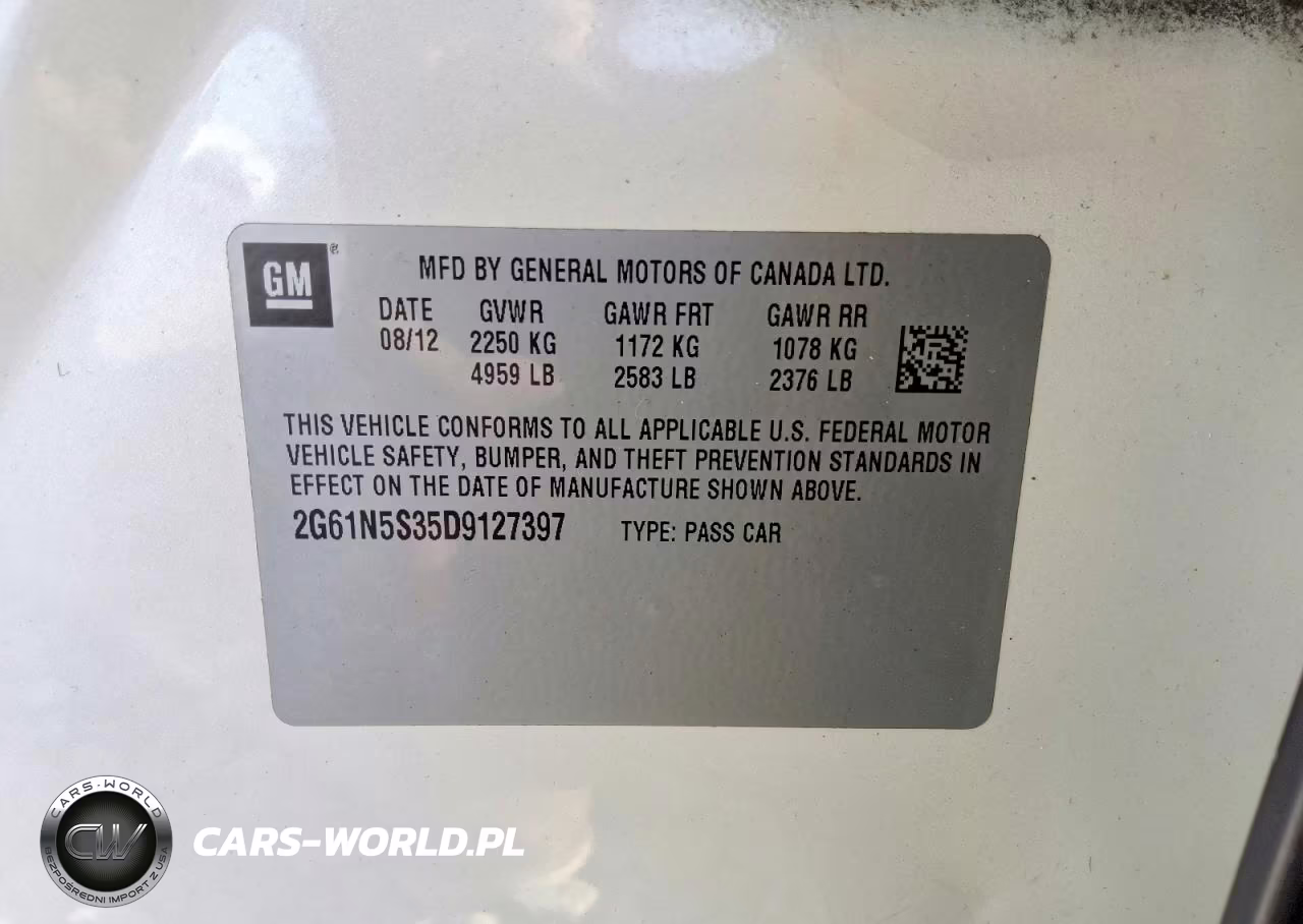 2013 Cadillac Xts VIN:2G61N5S35D9127397 - 12