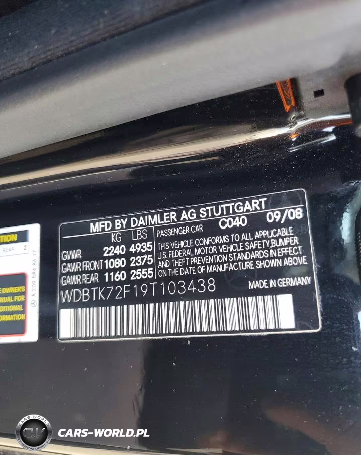 2009 Mercedes-Benz Clk 550 VIN:WDBTK72F19T103438 - 12