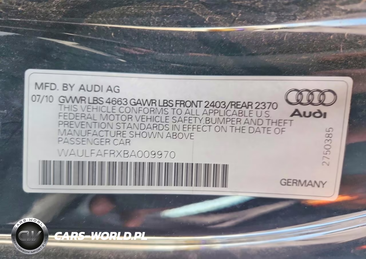 2011 Audi A5 Premium Plus VIN:WAULFAFRXBA009970 - 12