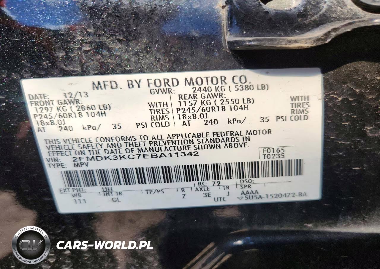 2014 Ford Edge Limited VIN:2FMDK3KC7EBA11342 - 12