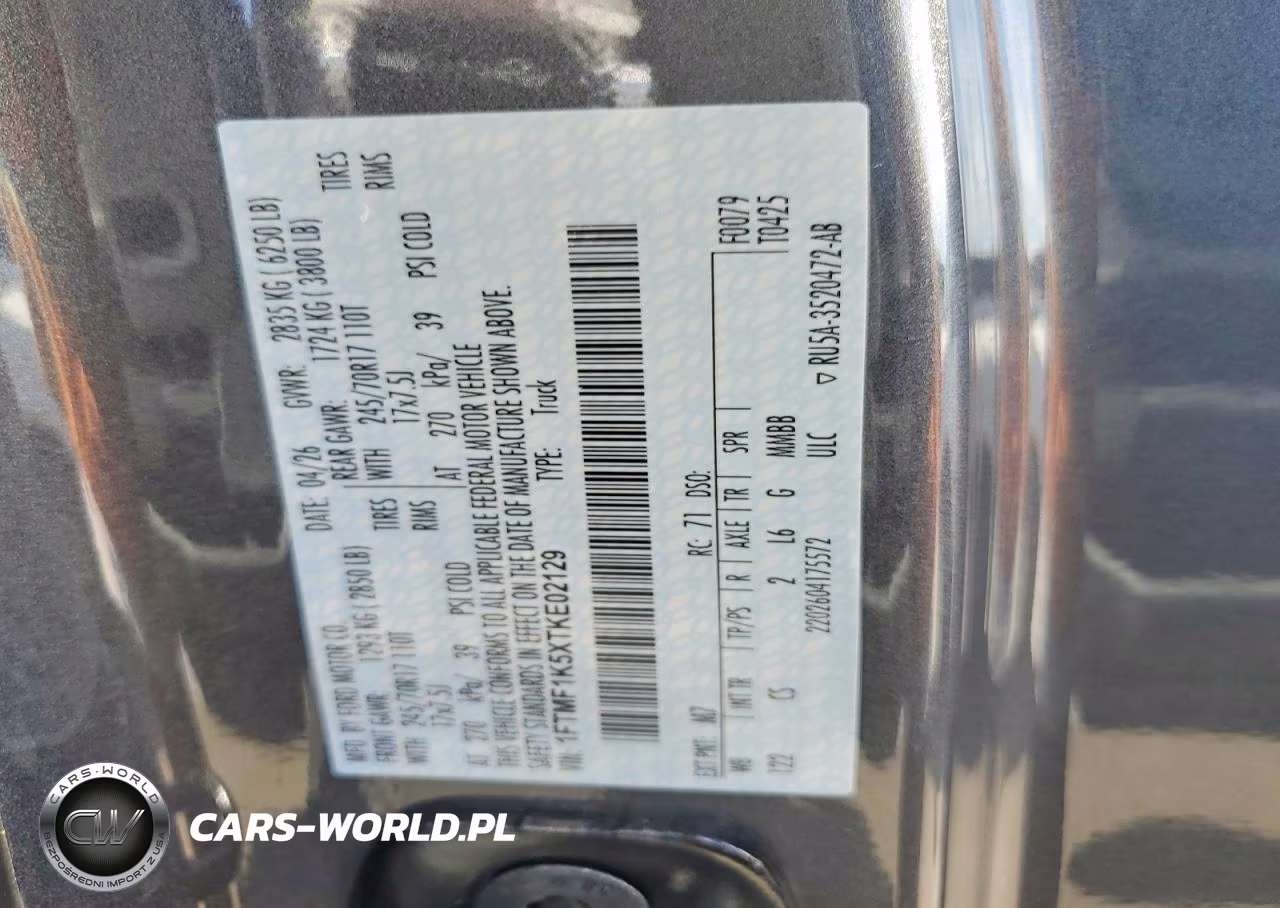 2026 Ford F150 Xl VIN:1FTMF1K5XTKE02129 - 13