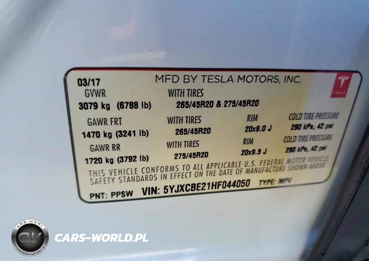 2017 Tesla Model X VIN:5YJXCBE21HF044050 - 13