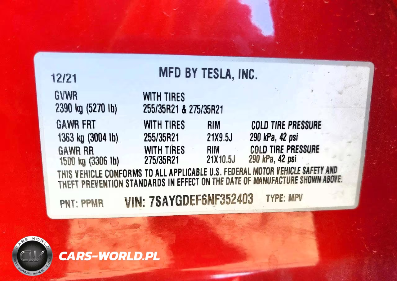 2022 Tesla Model Y VIN:7SAYGDEF6NF352403 - 12