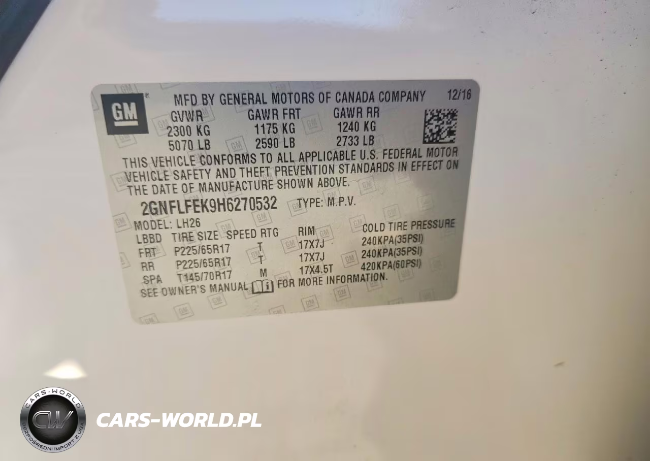 2017 Chevrolet Equinox Lt VIN:2GNFLFEK9H6270532 - 13