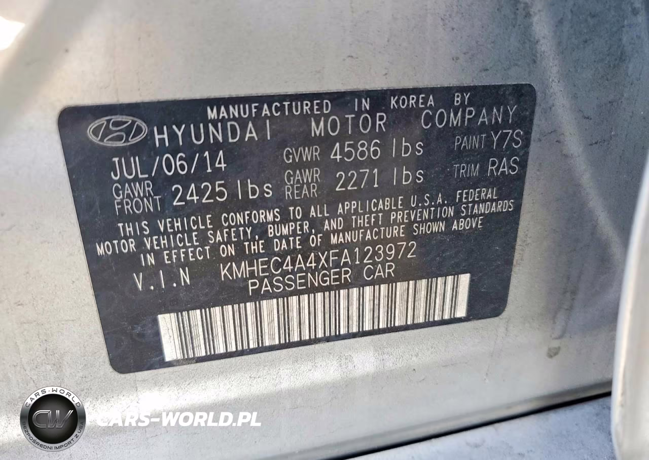 2015 Hyundai Sonata Hybrid Limited VIN:KMHEC4A4XFA123972 - 13