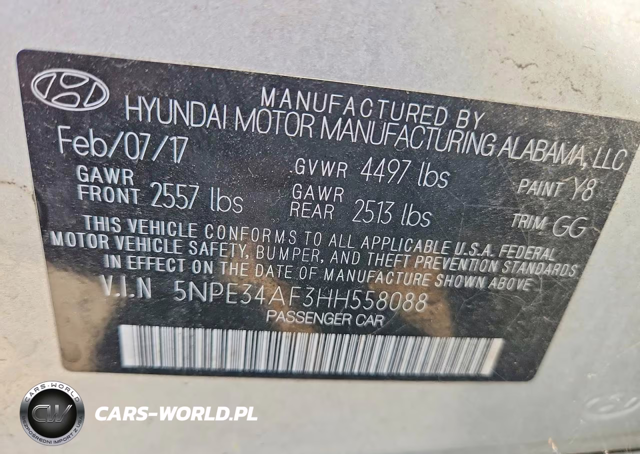 2017 Hyundai Sonata Limited VIN:5NPE34AF3HH558088 - 12