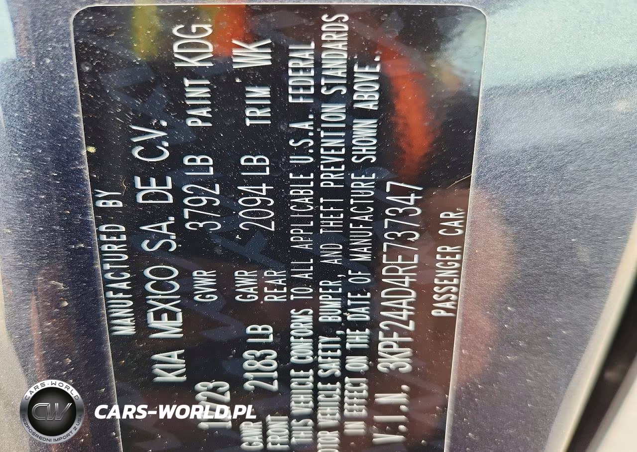 2024 Kia Forte Lx VIN:3KPF24AD4RE737347 - 13