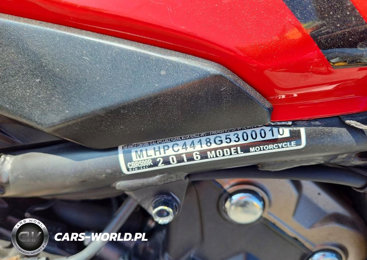 2016 Honda Cbr500 R VIN:MLHPC4418G5300010 - 9