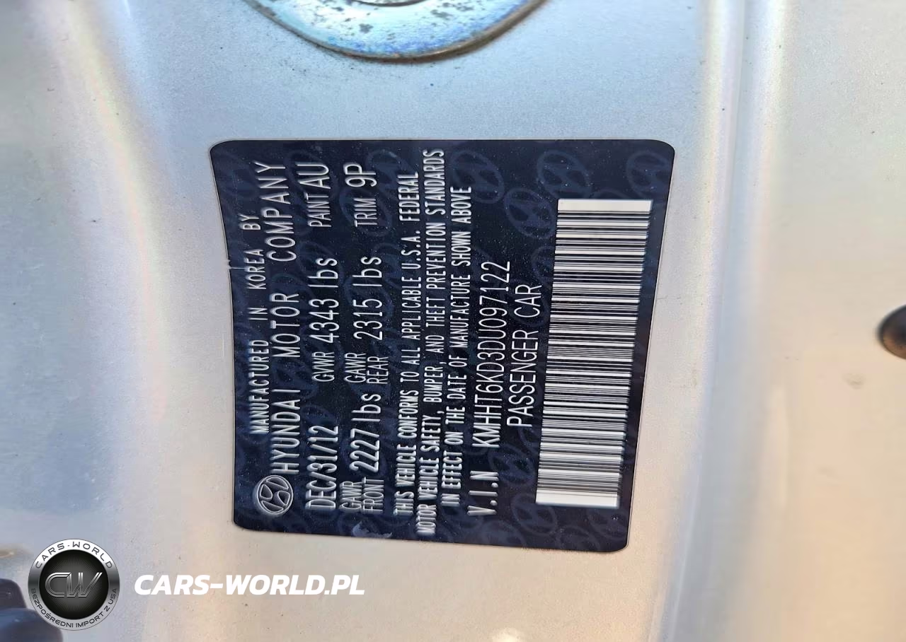 2013 Hyundai Genesis Coupe 2.0T Premium VIN:KMHHT6KD3DU097122 - 12