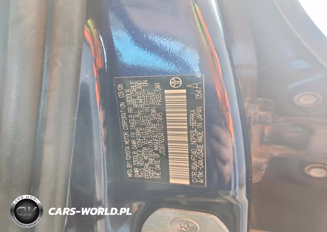 2007 Toyota Yaris Base VIN:JTDBT923471017495 - 13